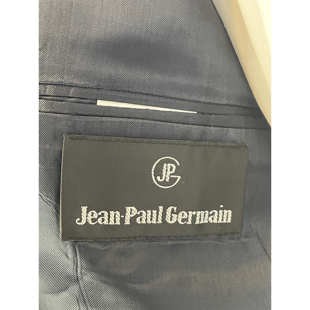 NWT VTG Jean-Paul Germain 44L 2 Piece Black Super 90's Wool 3 Button Suit - Picture 9 of 15